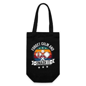Forged Calm and Smash It Retro - Geschenkbeutel für Flaschen - Schwarz - Vorne