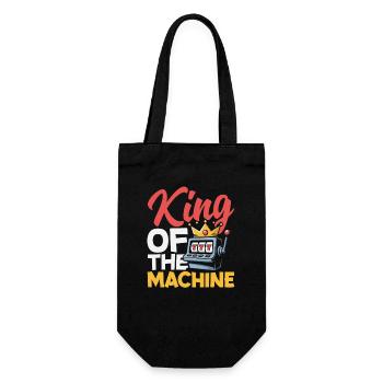 King of Slot Machines Casino Jackpot Gambling - Gift Bag for Bottles - black - Front