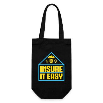 Insurance Agent Insure It Easy Funny Insurance - Geschenkbeutel für Flaschen - Schwarz - Vorne