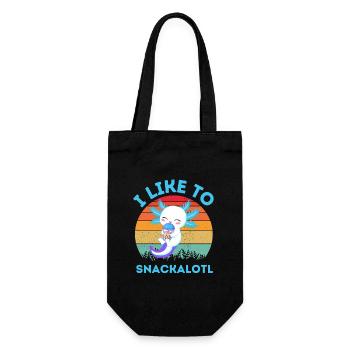 Kawaii Snackheld Bubble Tea - Gift Bag for Bottles - black - Front