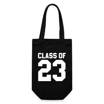 Class of 23 Bold Graduation - Gift Bag for Bottles - black - Front