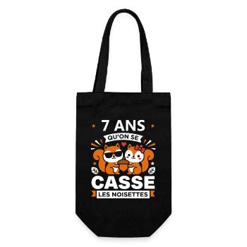 7 Ans Qu’on Se Casse Les Noisettes - Sac à bouteille - noir - Devant