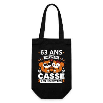 63 Ans: Cassé les Noisettes - Sac à bouteille - noir - Devant