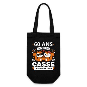 60 Ans Cassé les Noisettes - Sac à bouteille - noir - Devant