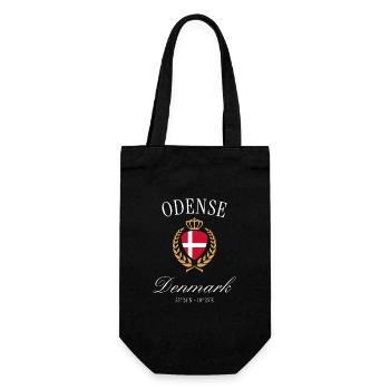 Couronne des armoiries du Danemark d’Odense – Souvenir de voyage - Sac à bouteille - noir - Devant