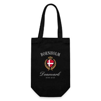 Couronne des armoiries de Bornholm, Danemark – Souvenir de voyage - Sac à bouteille - noir - Devant