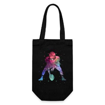 American Football Space Kids Boys Football - Gift Bag for Bottles - black - Front