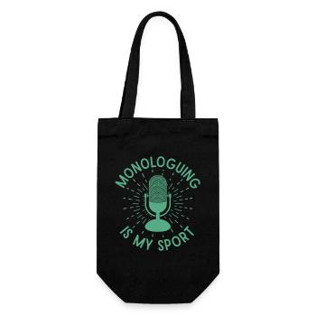 Monologue de théâtre musical : mon cadeau de théâtre sportif - Sac à bouteille - noir - Devant