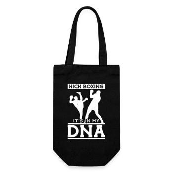 ADN du kickboxing : Poing & Silhouette - Sac à bouteille - noir - Devant