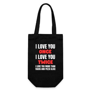 More Than Tacos And Pizza - Gift Bag for Bottles - black - Front