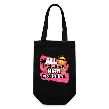 Lustiges Mallorca T-Shirt Neon Pink Party Girls - Geschenkbeutel für Flaschen - Schwarz - Vorne