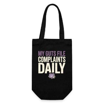 Morbus Crohn, Morbus Crohn, Ibd-krieger - Geschenkbeutel für Flaschen - Schwarz - Vorne