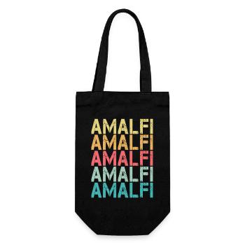 Costa d'Amalfi Sunset Italy Amalfi Coast - Gift Bag for Bottles - black - Front