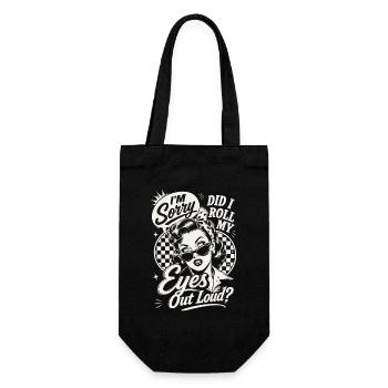 Eye Roll Pinup Humor - Geschenkbeutel für Flaschen - Schwarz - Vorne