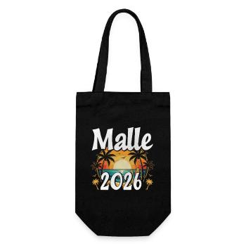 Malle 2026 - Geschenkbeutel für Flaschen - Schwarz - Vorne