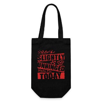 Punk For A Day Slightly Unhinged Today - Gift Bag for Bottles - black - Front