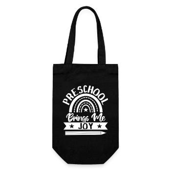 Preschool Teacher Brings Me Joy Daycare Teacher - Gift Bag for Bottles - black - Front