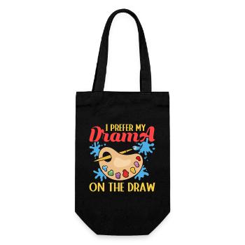 Artist Painter Graphic Prefer Drama On The Draw - Geschenkbeutel für Flaschen - Schwarz - Vorne