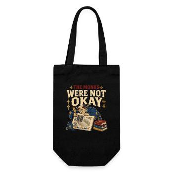 Medieval Marginalia. Strange - Gift Bag for Bottles - black - Front