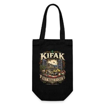 Libanon Libanese Kifak But Make It Chic - Geschenkbeutel für Flaschen - Schwarz - Vorne