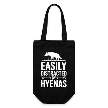 Paroles de la hyène Cadeau drôle de hyène - Sac à bouteille - noir - Devant
