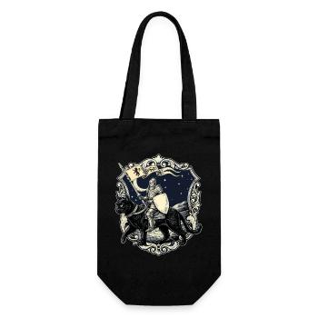 Renaissance du Chevalier Médiéval Chat de la Foire Rénaisque - Sac à bouteille - noir - Devant
