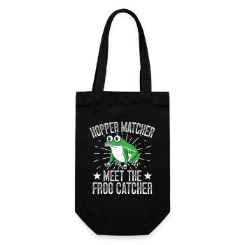 Frog Catcher Hopper Matcher Frog - Geschenkbeutel für Flaschen - Schwarz - Vorne