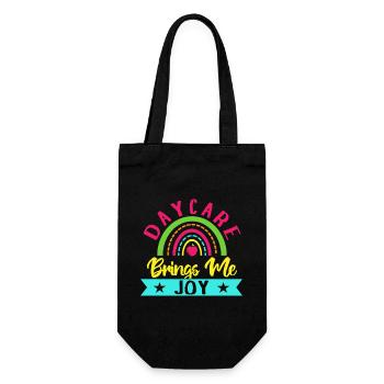 Pre K Teacher Brings Me Joy Kindergarten Teacher - Geschenkbeutel für Flaschen - Schwarz - Vorne