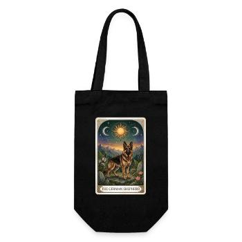 German Shepherd Tarot - Gift Bag for Bottles - black - Front