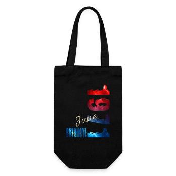Cadeau du 55e anniversaire Millésime juin 1971 - Sac à bouteille - noir - Devant