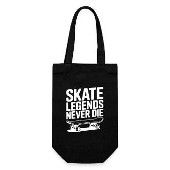 Skate-Legenden sterben niemals - Geschenkbeutel für Flaschen - Schwarz - Vorne