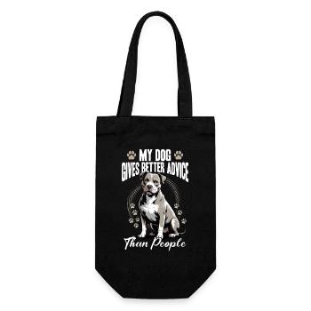 Pitbull Terrier Race de chien pittie - Sac à bouteille - noir - Devant