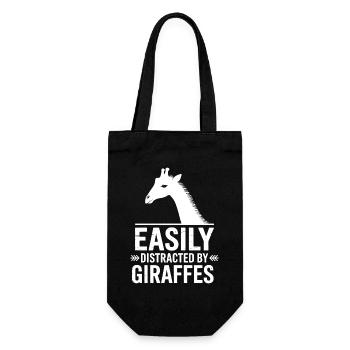 Dynastiques de girafe Girafe Drôle de cadeau de girafe - Sac à bouteille - noir - Devant