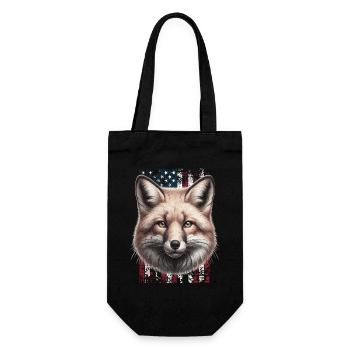 Fox US Rotfuchs Fuchs - Geschenkbeutel für Flaschen - Schwarz - Vorne