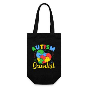 Pre K Teacher Autism Scientist Kindergarten - Geschenkbeutel für Flaschen - Schwarz - Vorne