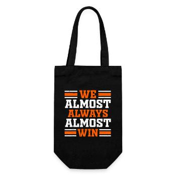 We Almost Always Win - Gift Bag for Bottles - black - Front