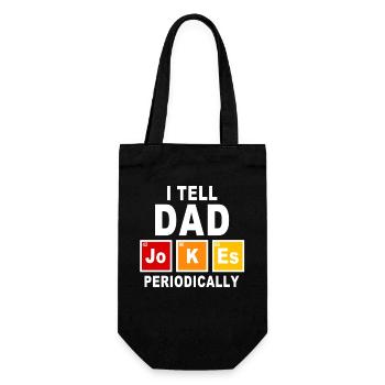 Je raconte périodiquement des blagues de papa scientifique Père Cadeau - Sac à bouteille - noir - Devant