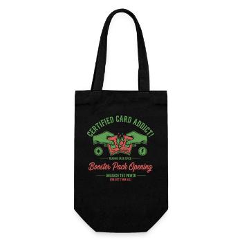 Certified Card Addict Booster Pack Opening Unleash - Gift Bag for Bottles - black - Front