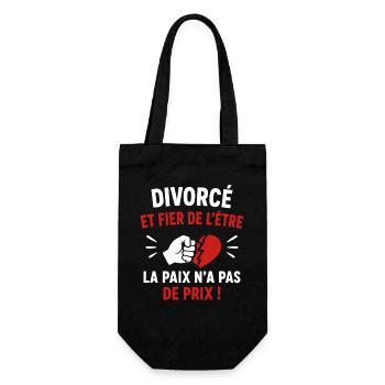 Divorcé et Fier d'Être - Sac à bouteille - noir - Devant