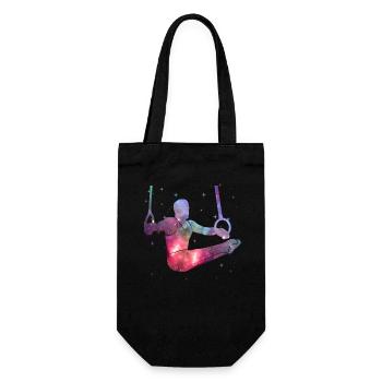 Gymnastics Gymnastics Ring Gymnastics Space Gymnastics - Gift Bag for Bottles - black - Front