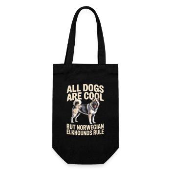 Norwegian Elkhound Norwegian Elkhound Gift - Gift Bag for Bottles - black - Front