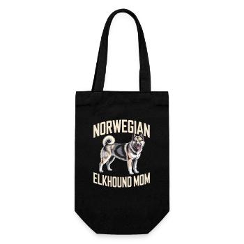 Norwegischer Elchhund Mom Norwegian Elkhound - Gift Bag for Bottles - black - Front