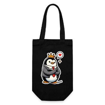 Pingouin couronné - Sac à bouteille - noir - Devant