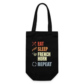 Eat Sleep French Horn Repeat - Gift Bag for Bottles - black - Front