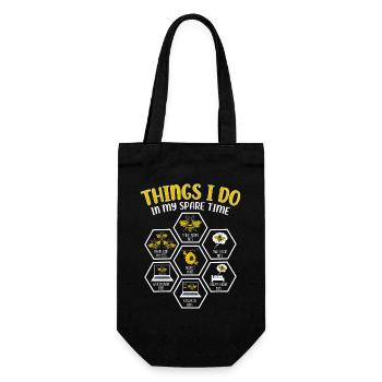 Bee Leisure: My Leisure Activities Beekeeper - Gift Bag for Bottles - black - Front
