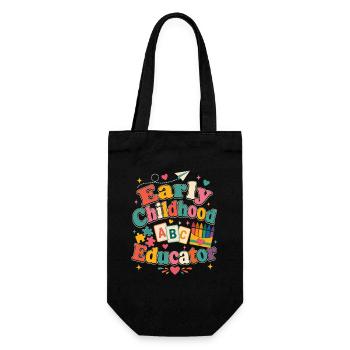 Illustration colorée de l’éducation de la petite enfance - Sac à bouteille - noir - Devant