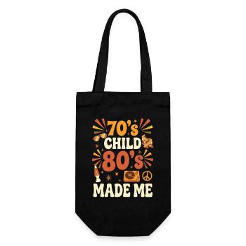 Enfant des années 70 Les années 80 m’ont rendu rétro vintage - Sac à bouteille - noir - Devant
