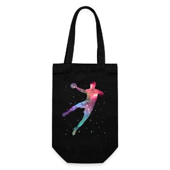 Handball Player Handball Player Space Boy Handball - Gift Bag for Bottles - black - Front