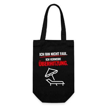 Zu Heiß Für Leistung - Geschenkbeutel für Flaschen - Schwarz - Vorne