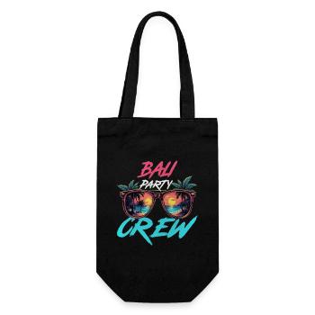 Bali Party Crew - Gift Bag for Bottles - black - Front